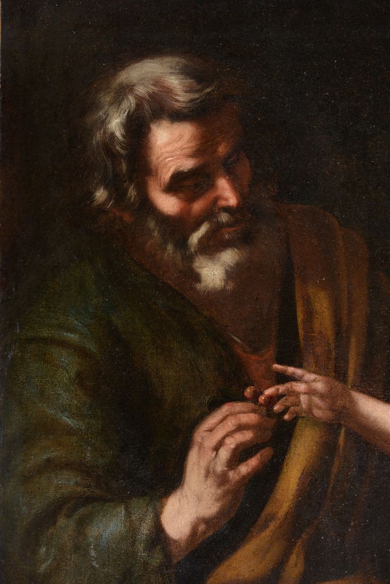 Domenico Fiasella (sarzana 1589-1669)sacra Famiglia con Sant’anna