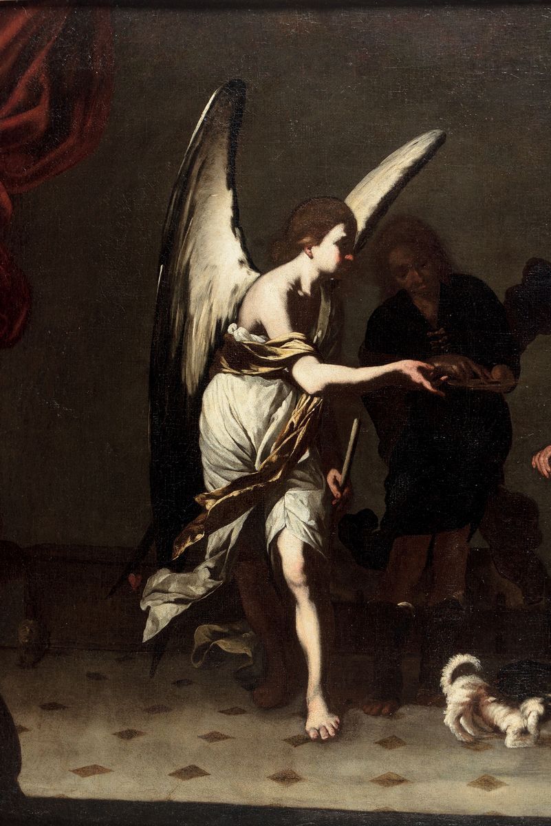 Bernardo Cavallino (napoli 1616 - 1656)guarigione di Tobia