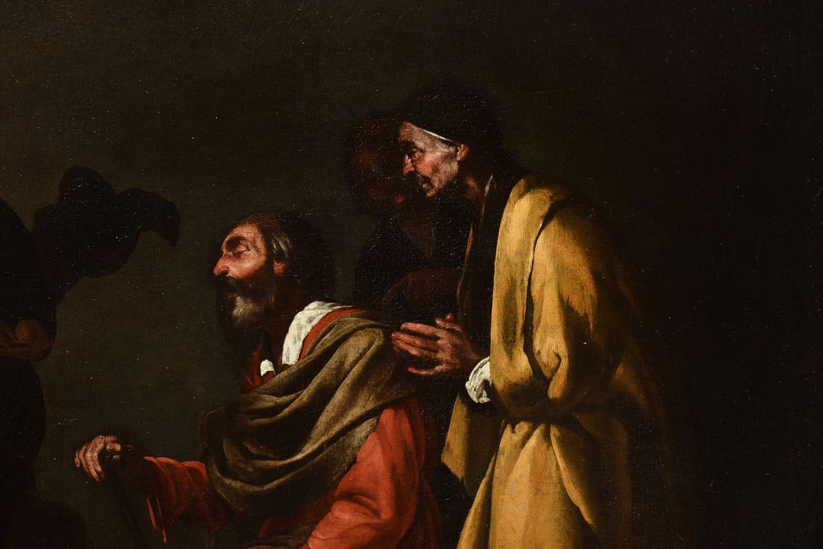 Bernardo Cavallino (napoli 1616 - 1656)guarigione di Tobia