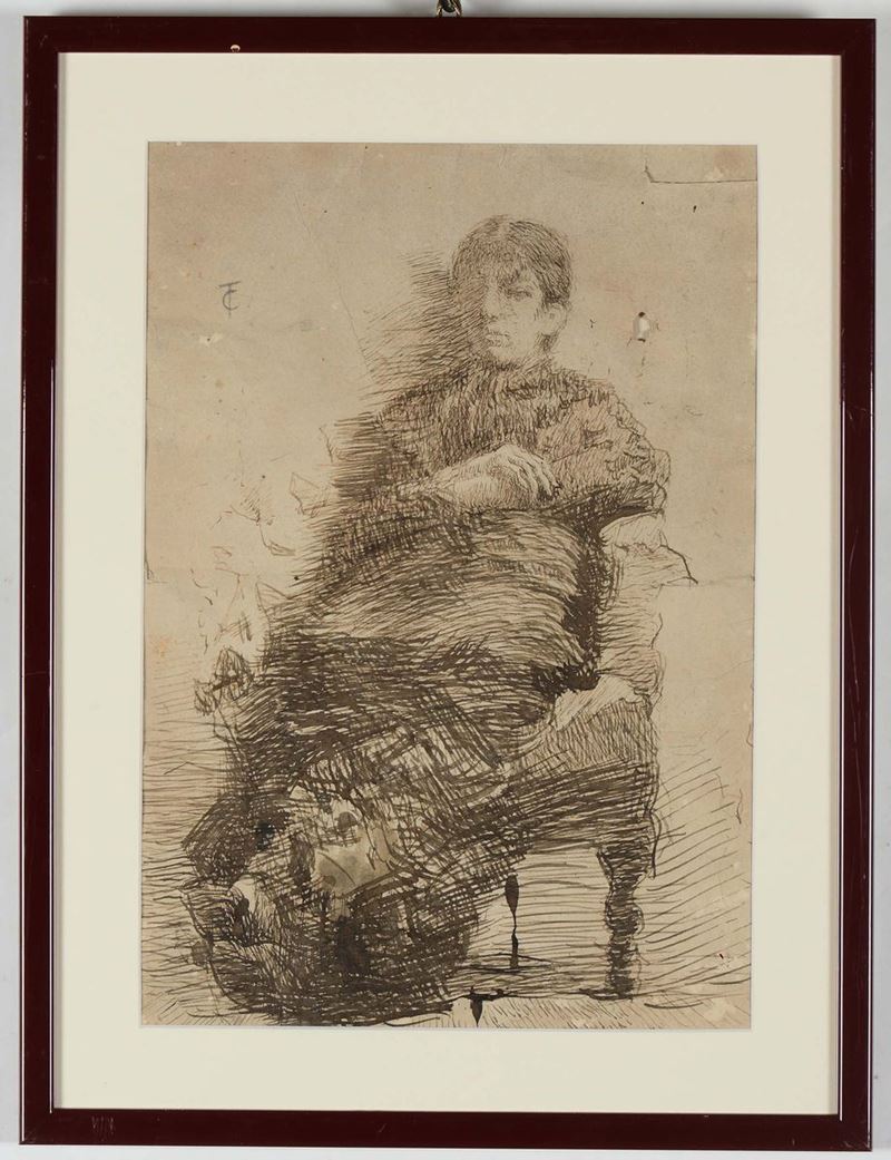 Anonimo del XIX secolo La madre  - Auction 19th and 20th Century Paintings - Cambi Casa d'Aste