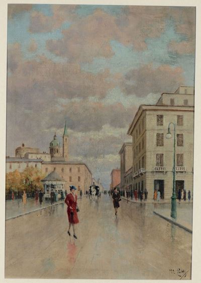 Aurelio Catti (1895-1966)piazza Parigina