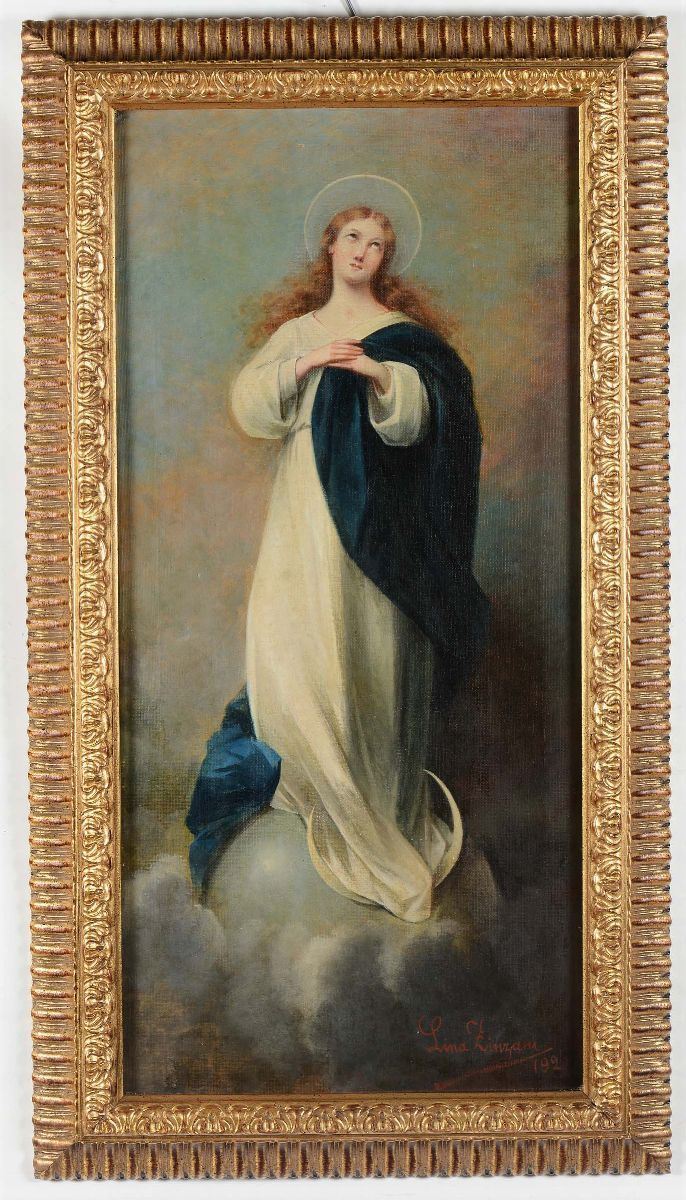 Lina Zinzani Madonna  - Auction 19th and 20th Century Paintings - Cambi Casa d'Aste