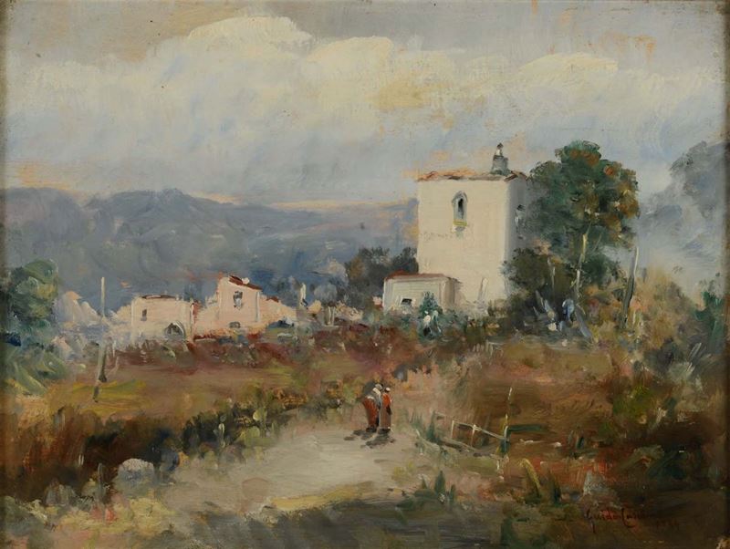 Guido Casciaro (1900-1963), a firma di Paesaggio  - Asta Dipinti del XIX e XX secolo - Cambi Casa d'Aste