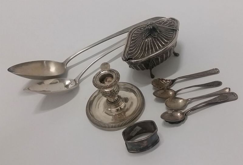 Lotto misto di argenti composto da 10 pezzi  - Auction Fine Art - Cambi Casa d'Aste