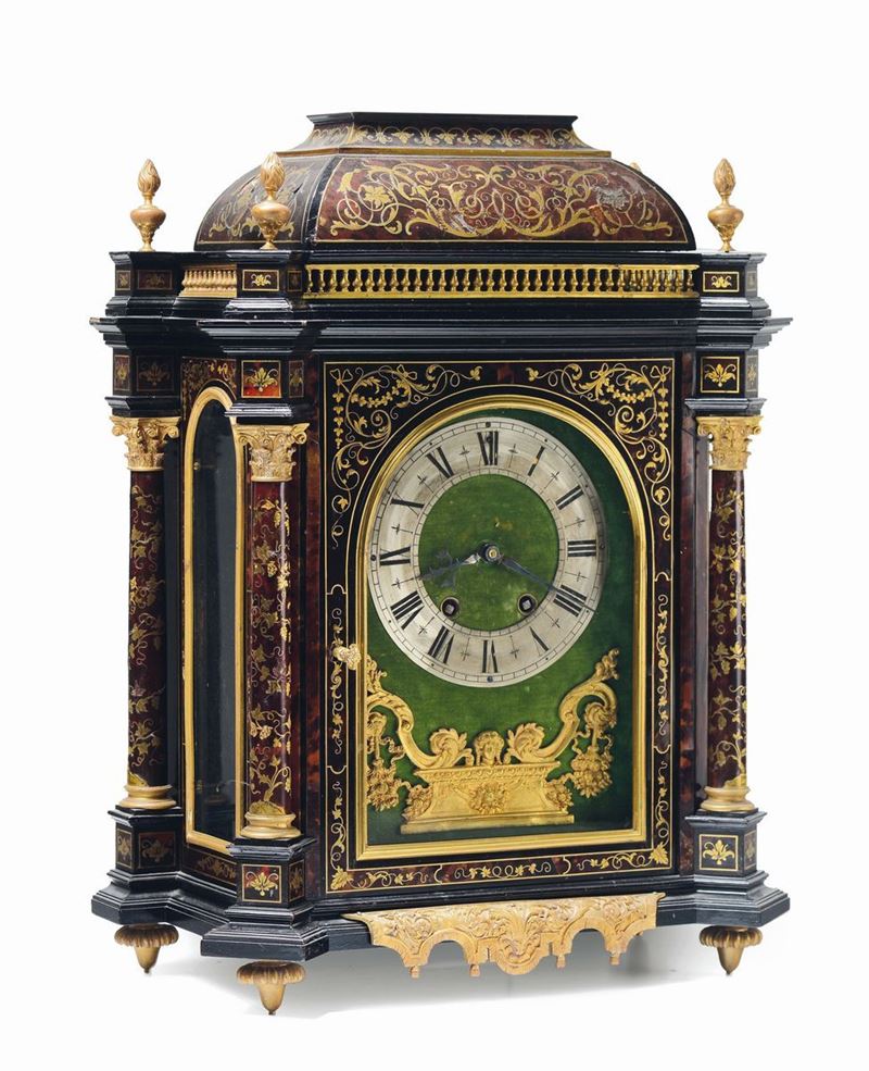 Pendola Napoleone III tipo religieuse, Francia XIX secolo  - Auction Important Furniture and Works of Art - Cambi Casa d'Aste
