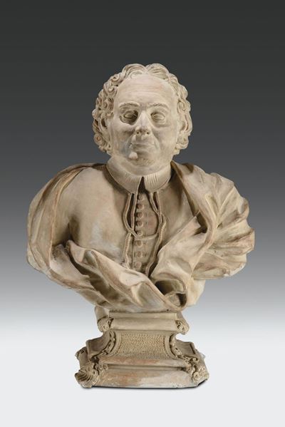 Busto di Prelato in Terracotta, Plasticatore Bolognese del XVIII Secolo
