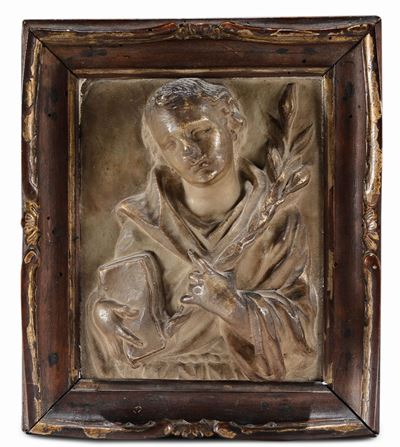 Altorilievo in Marmo Raffigurante San Domenico, Scultore Veneto del XVII Secolo