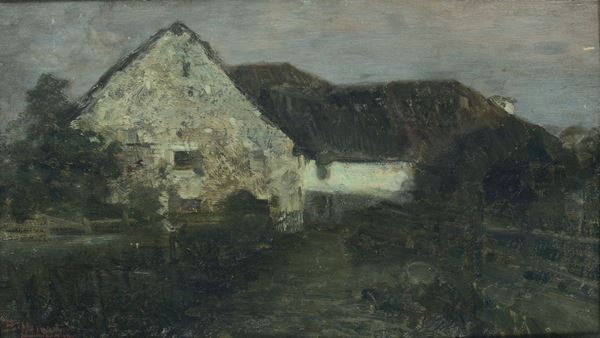 Beppe Ciardi (1875-1932) Paesaggio con casa