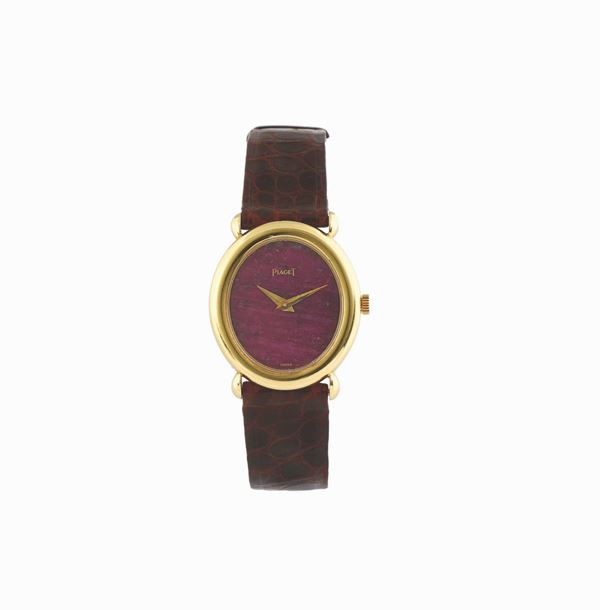 PIAGET, cassa No. 377263, Ref. 9812, orologio da polso in oro giallo 18K, da donna, con fibbia Piaget in oro giallo 18K. Realizzato nel 1990 circa