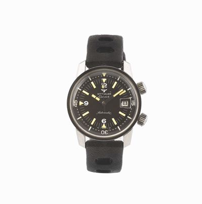 Wittnauer, Geneve, Automatic, Raro Orologio da Polso in Acciaio, con Datario e Due Corone. Realiz...