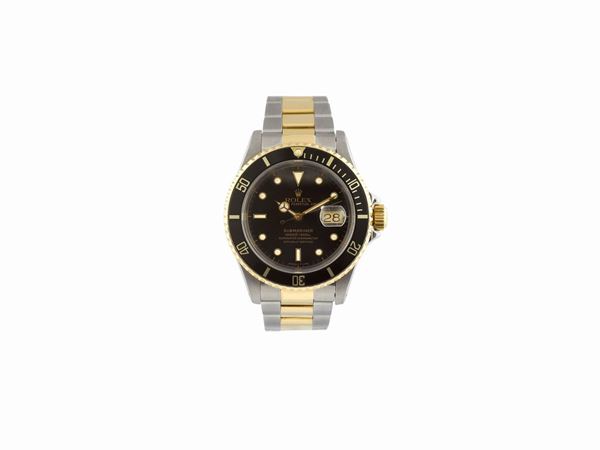 ROLEX, “Oyster Perpetual Date, Submariner,1000 ft /330 m, Superlative Chronometer Officially Certified,  [..]