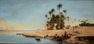 Théodore Frère (1814 - 1888)beduini al Fiume