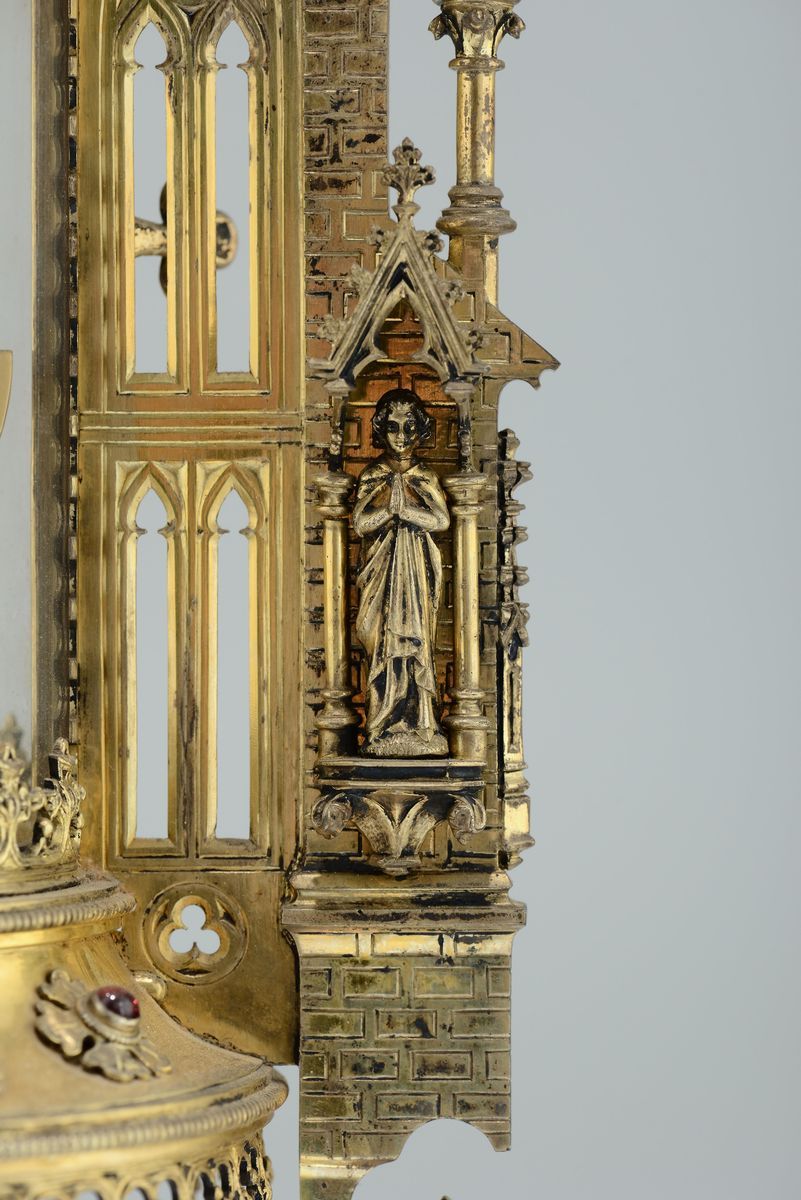 Ostensorio in Lastra D’argento Dorato, Belgio 1897