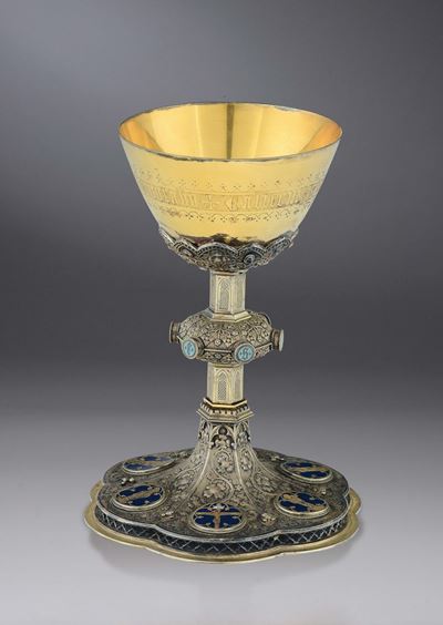 Calice in Argento Dorato, Europa Centro-settentrionale 1884