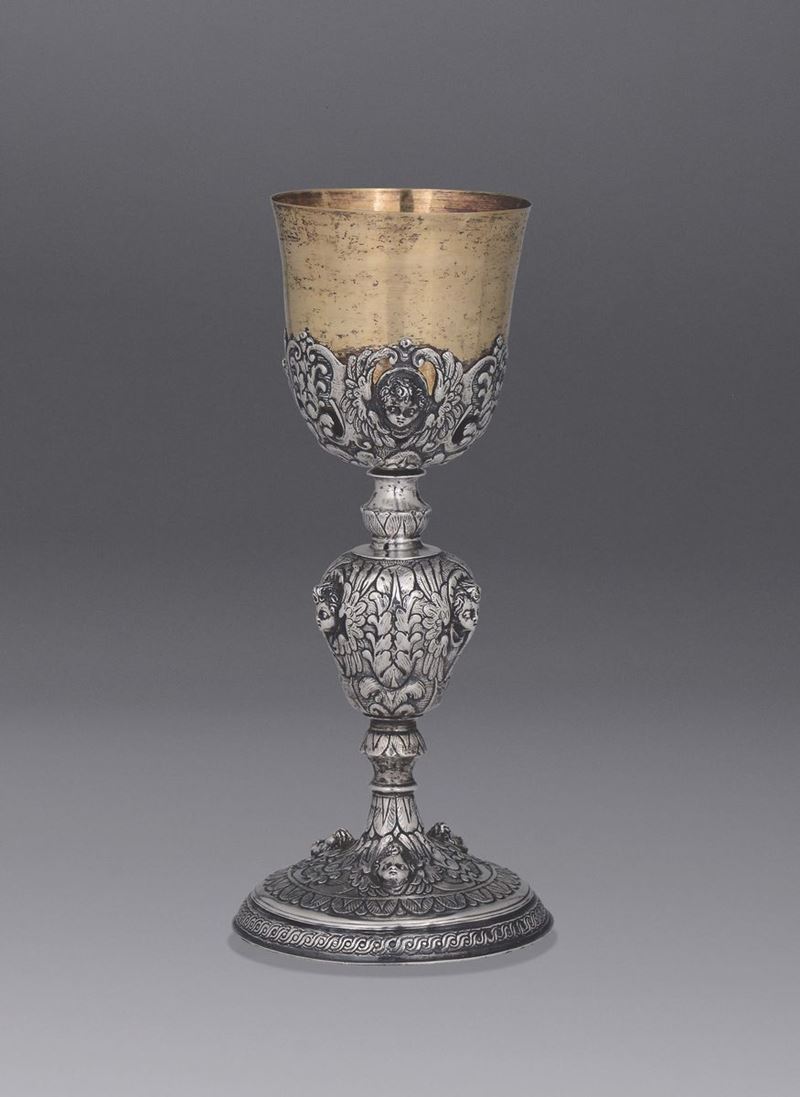 A silver goblet, central Italy, late 17th century.  - Auction Silver Collection - Cambi Casa d'Aste