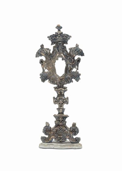 Reliquiario in Legno e Lamina D’argento, Milano, Seconda Metà XVIII Secolo