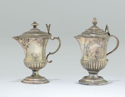 Due Ampolle per Eucarestia in Argento, XVIII Secolo
