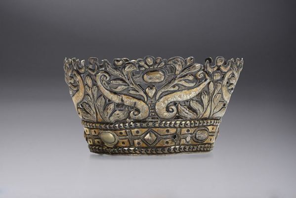 A silver-gilt crown, Italy, 18th-19th century.