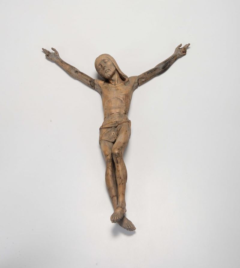 Cristo crocifisso in legno  - Auction Fine Art - Cambi Casa d'Aste