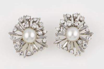 Orecchini con Perle e Diamanti