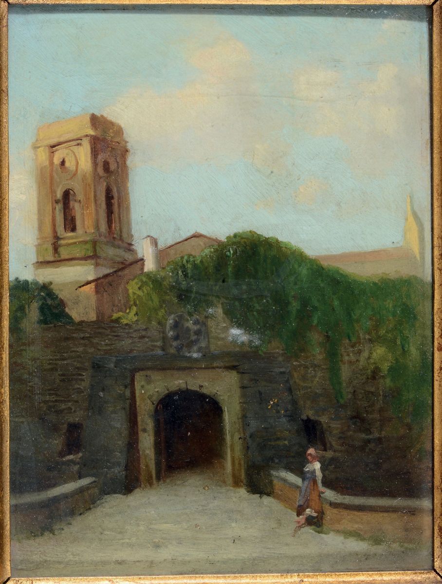 Lorenzo Gelati (1824-1893)trittico di Paesaggi