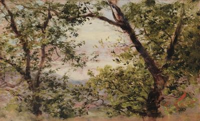 Francesco Vinea (1845-1902)studio di Alberi