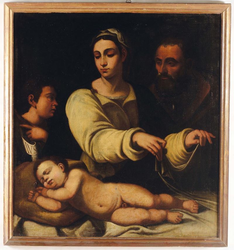 Sebastiano del Piombo (Venezia 1485 - Roma 1547), copia da Natività  - Auction Fine Art - Cambi Casa d'Aste