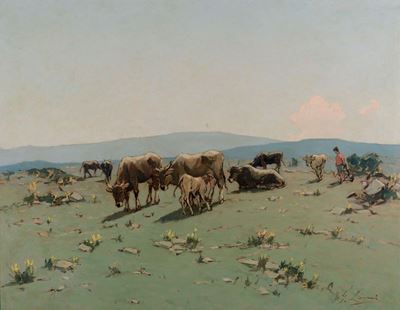 Giovanni Lomi (1889-1969)pascolo su Carso