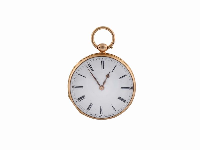 VACHERON&CONSTANTIN, cassa No.32897, orologio da tasca in oro giallo 18K. Realizzato nel 1900 circa  - Asta Orologi da Polso e da Tasca - Cambi Casa d'Aste