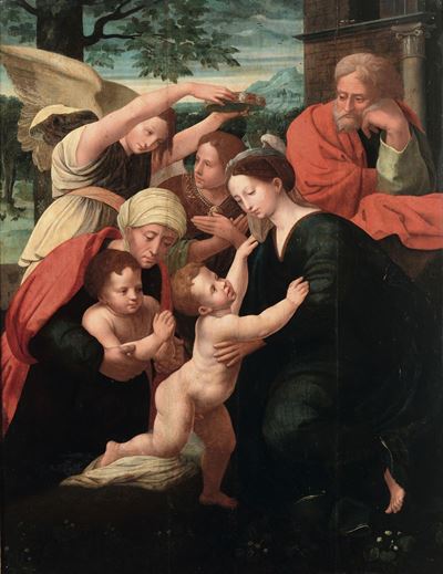 Artista Romano del XVI Secolo, da Raffaellosacra Famiglia con Sant’anna e Angeli