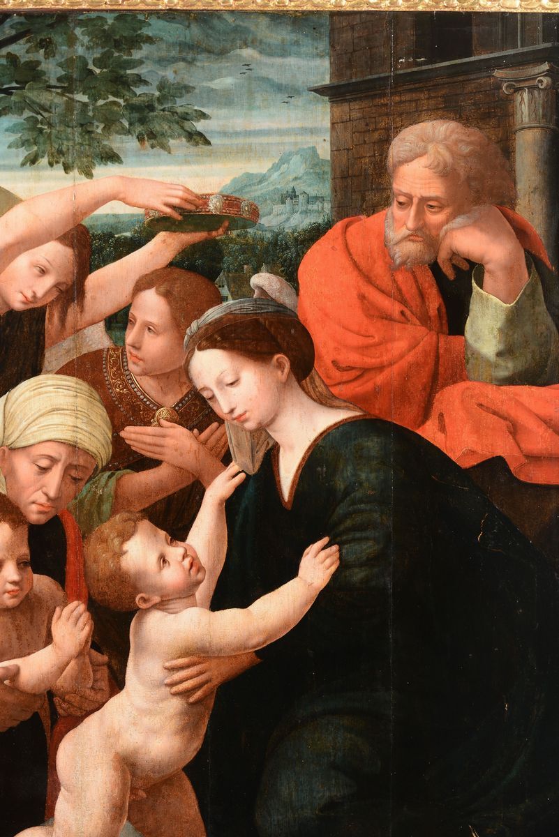 Artista Romano del XVI Secolo, da Raffaellosacra Famiglia con Sant’anna e Angeli