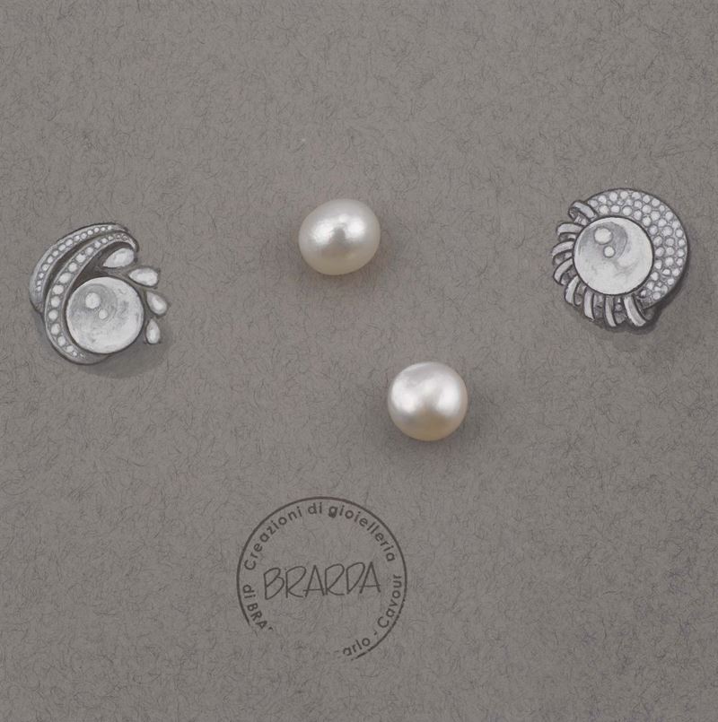 A pair of natural unmounted pearls. CISGEM reports  - Auction Fine Jewels - I - Cambi Casa d'Aste