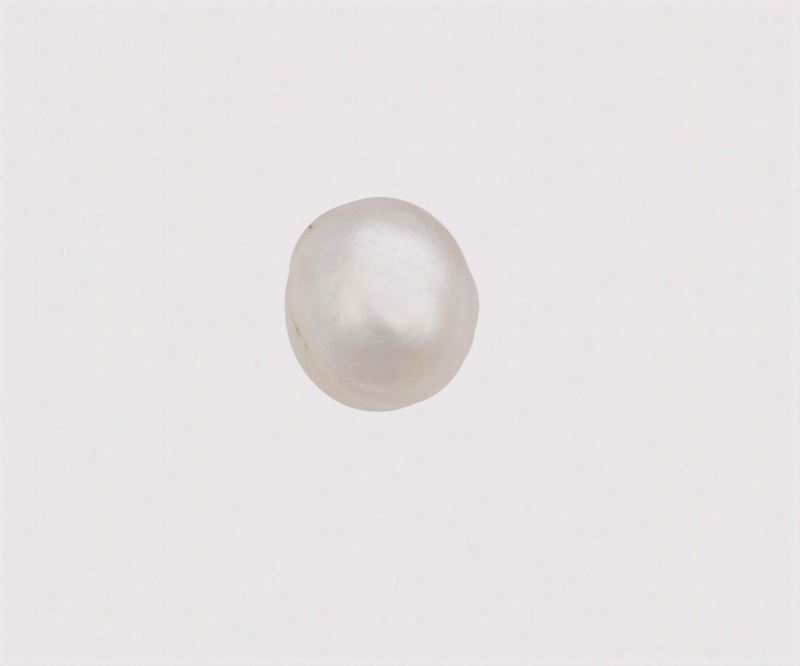Unmounted natural pearl. CISGEM report  - Auction Fine Jewels - I - Cambi Casa d'Aste