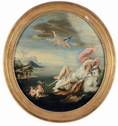 Artista Veneto del XVIII-XIX Secoloratto D’europa