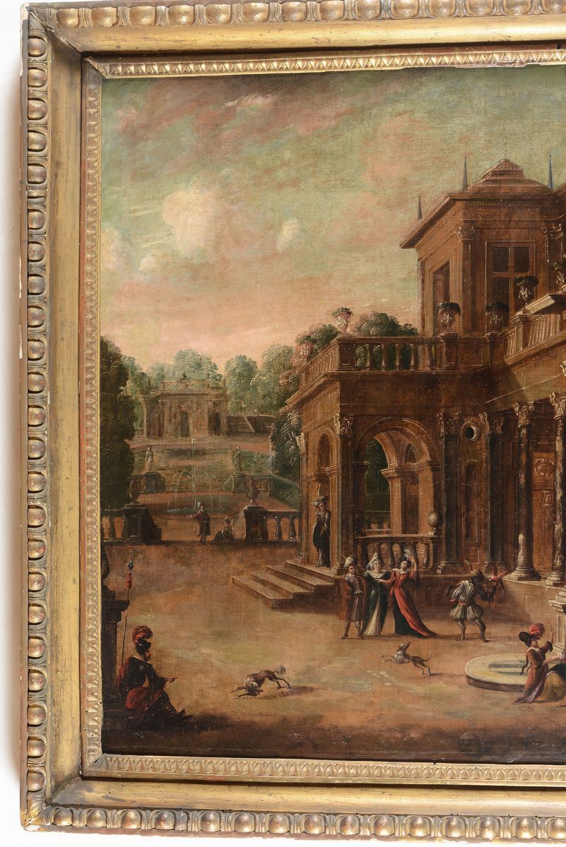 Viviano Codazzi (valsassina 1604 - Roma 1670), Seguace Dicapricci Architettonici con Figure