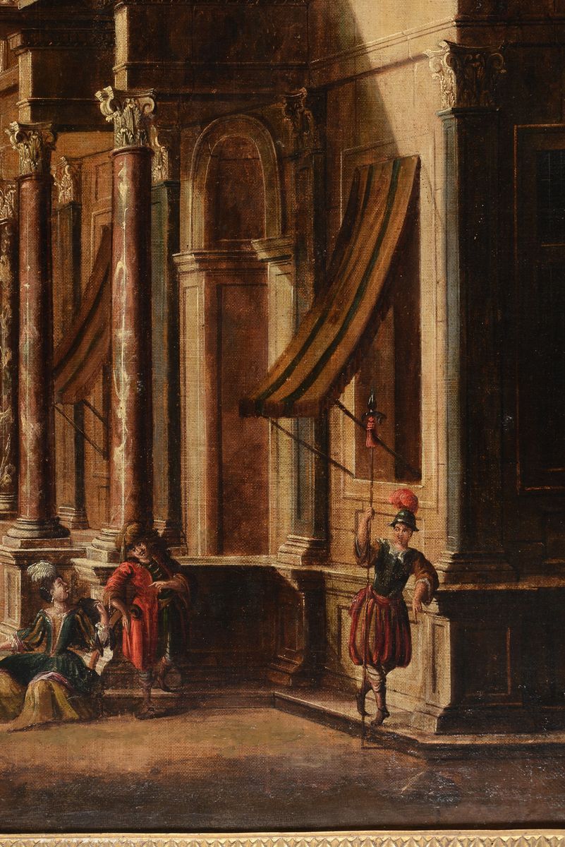 Viviano Codazzi (valsassina 1604 - Roma 1670), Seguace Dicapricci Architettonici con Figure