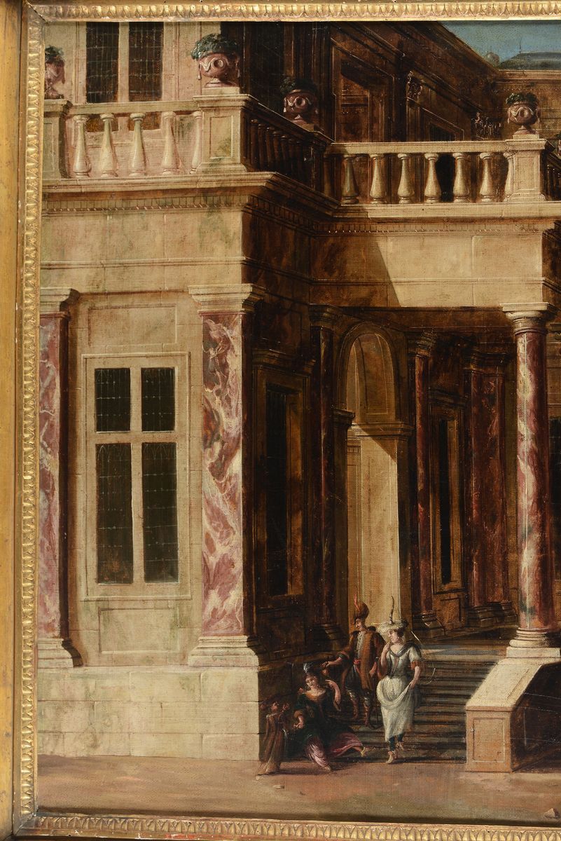 Viviano Codazzi (valsassina 1604 - Roma 1670), Seguace Dicapricci Architettonici con Figure