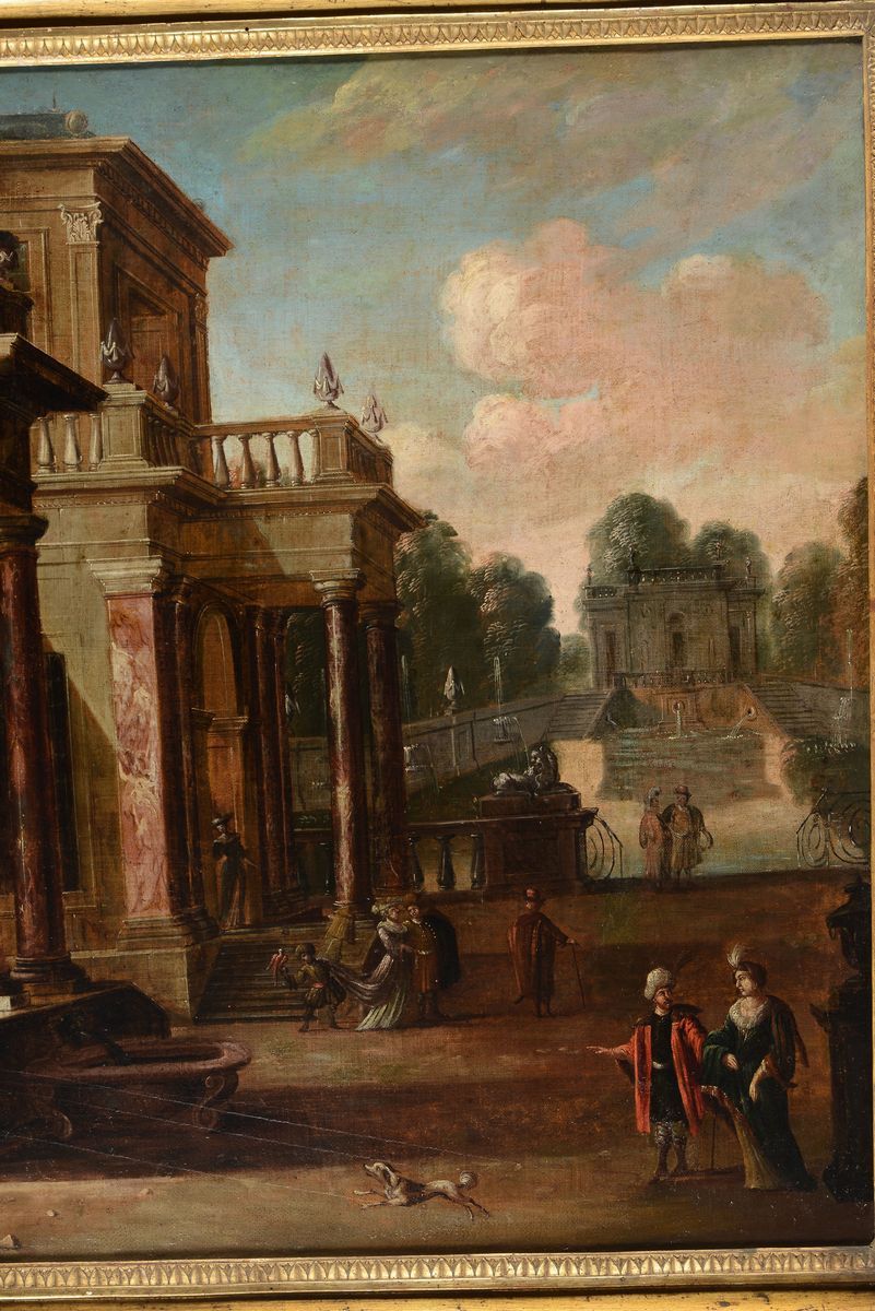Viviano Codazzi (valsassina 1604 - Roma 1670), Seguace Dicapricci Architettonici con Figure