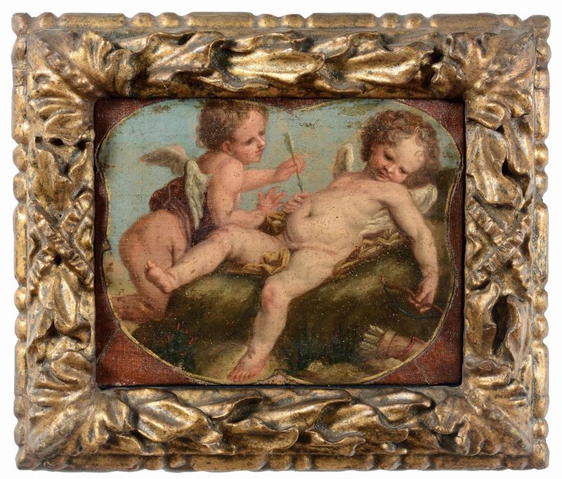 Scuola Veneta del XVIII secolo Giochi di putti  - Auction Old Masters Paintings - Cambi Casa d'Aste