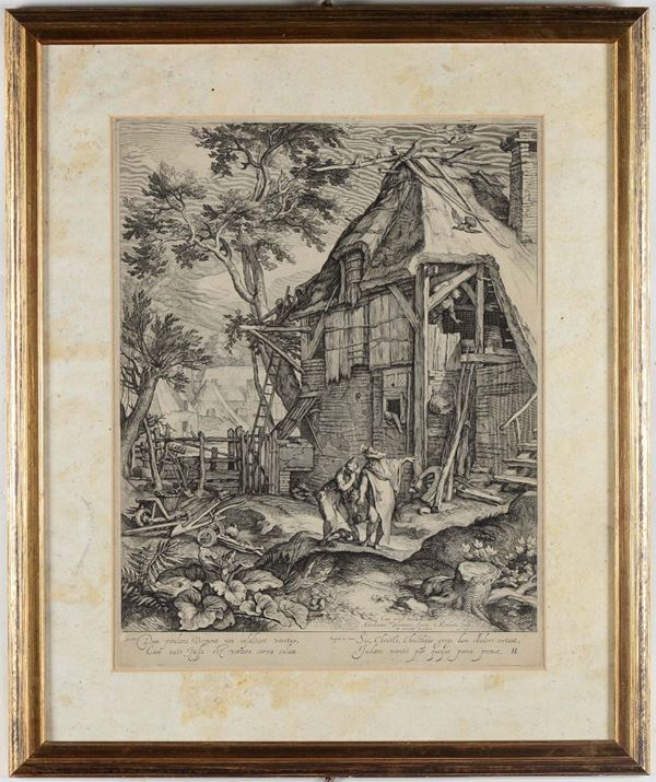 Abraham Blomaert (1564-1651) Paesaggio con scena biblica