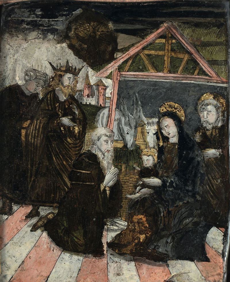 Artista nordico del XVII secolo Natività  - Asta Dipinti Antichi - Cambi Casa d'Aste