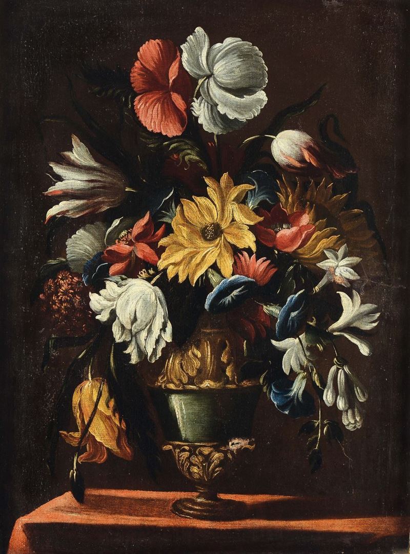 Scuola del XVIII secolo Natura morta floreale  - Asta Antiquariato - Cambi Casa d'Aste