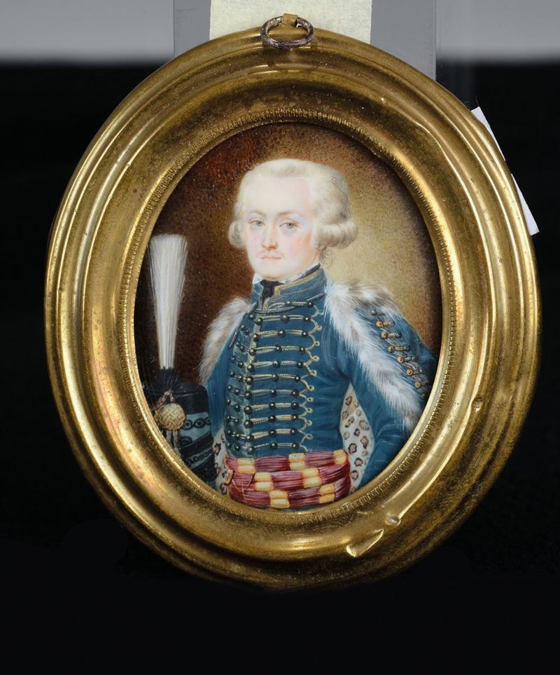 Georg Desmarées (Stoccolma, 1697 – Monaco di Baviera, 1776), attr. Ritratto di ufficiale  - Auction Collectors' Silver and Objets de Vertu - Cambi Casa d'Aste