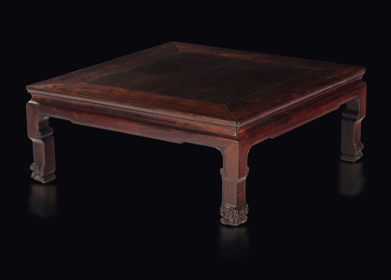 Tavolo da the in legno di homu, Cina, Dinastia Qing, XIX secolo  - Asta Fine Chinese Works of Art - Cambi Casa d'Aste