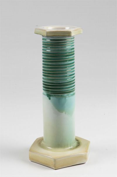 Manifattura Mazzotti (Albisola), Vaso in maiolica smaltata a forma di bullone, 1950 ca