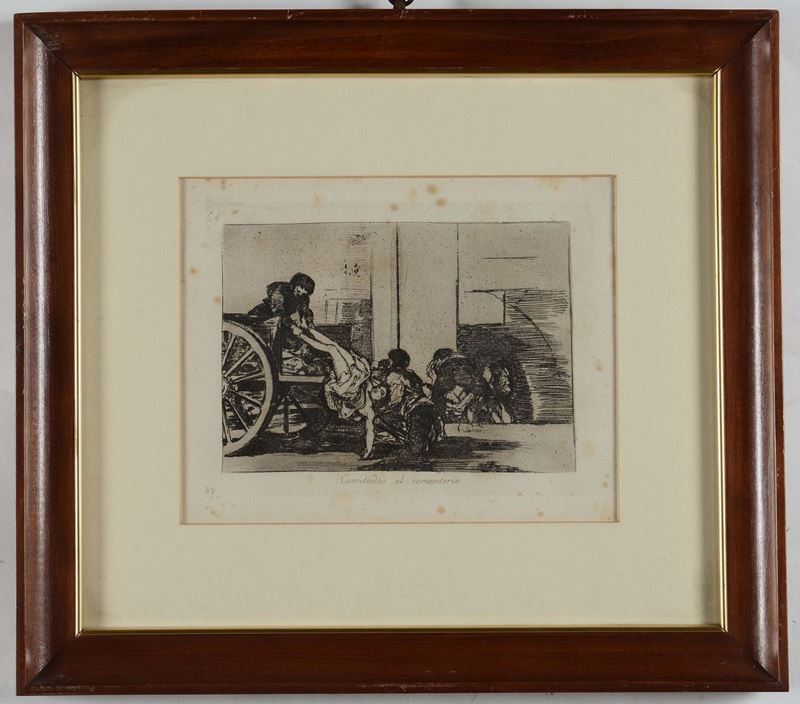 Francisco Goya Y Lucientes (1746-1828) Carretadas al cementerio  - Auction Fine Art - Cambi Casa d'Aste