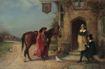 John Sanderson Wells (1872 - 1955)stazione di Posta