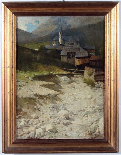 Giovanni Zangrando (1869-1941)veduta di Cadore