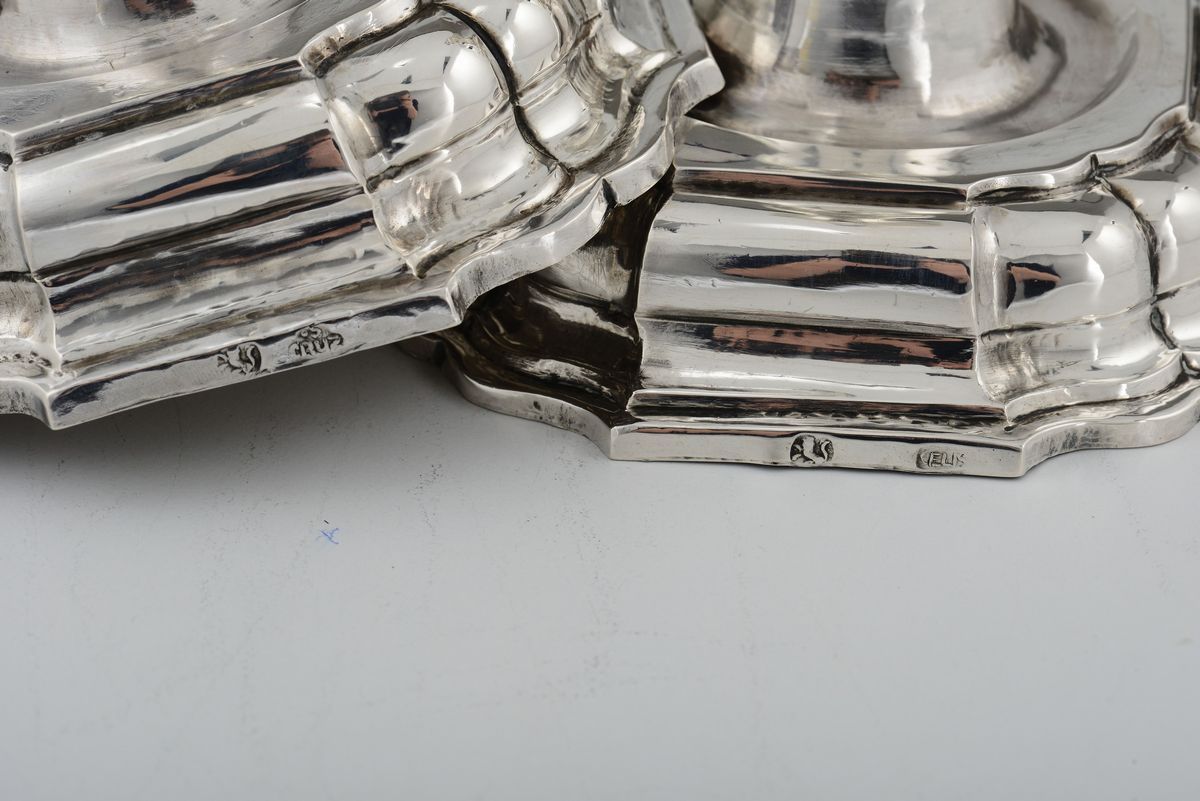 Coppia di Candelieri in Argento