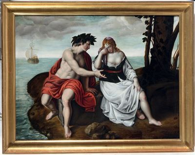Alessandro Turchi, Detto L’ Orbetto (verona 1578 - Roma 1649), Attribuito Abacco Consola Arianna ...
